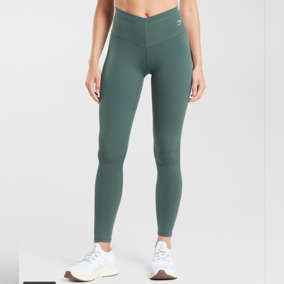 Gymshark Pants - GYMSHARK Everyday V Teal Leggings Size Xl Smooth